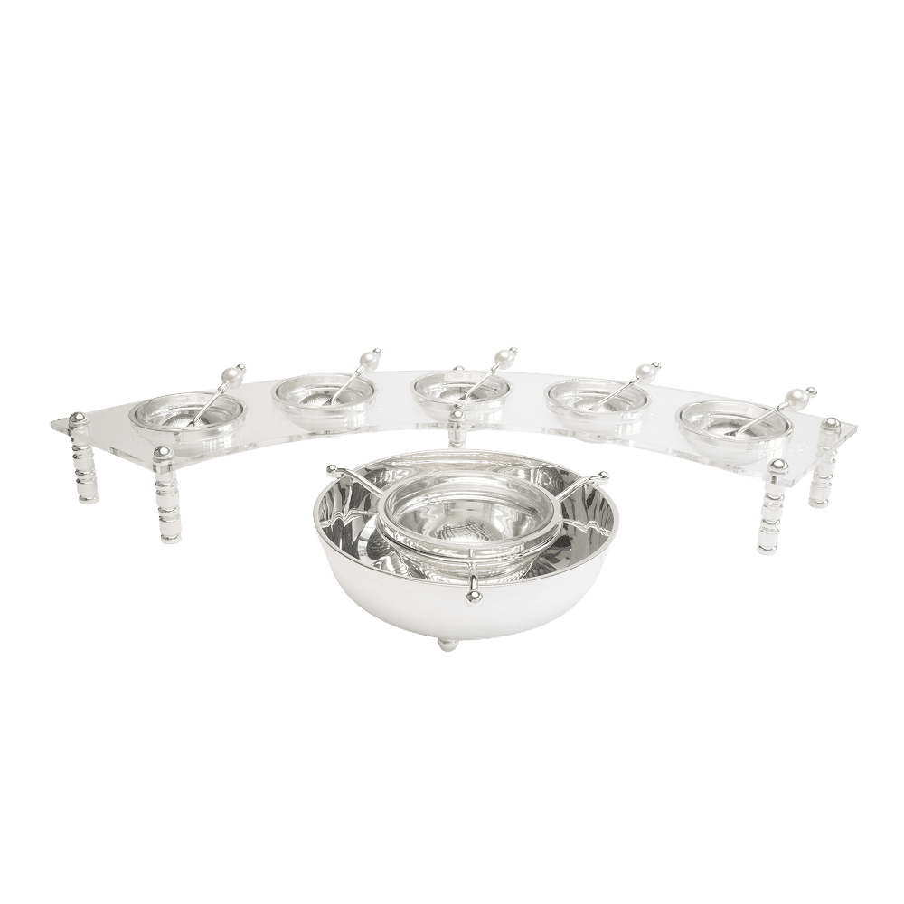2 Piece Silver-Plated Caviar Serving Set