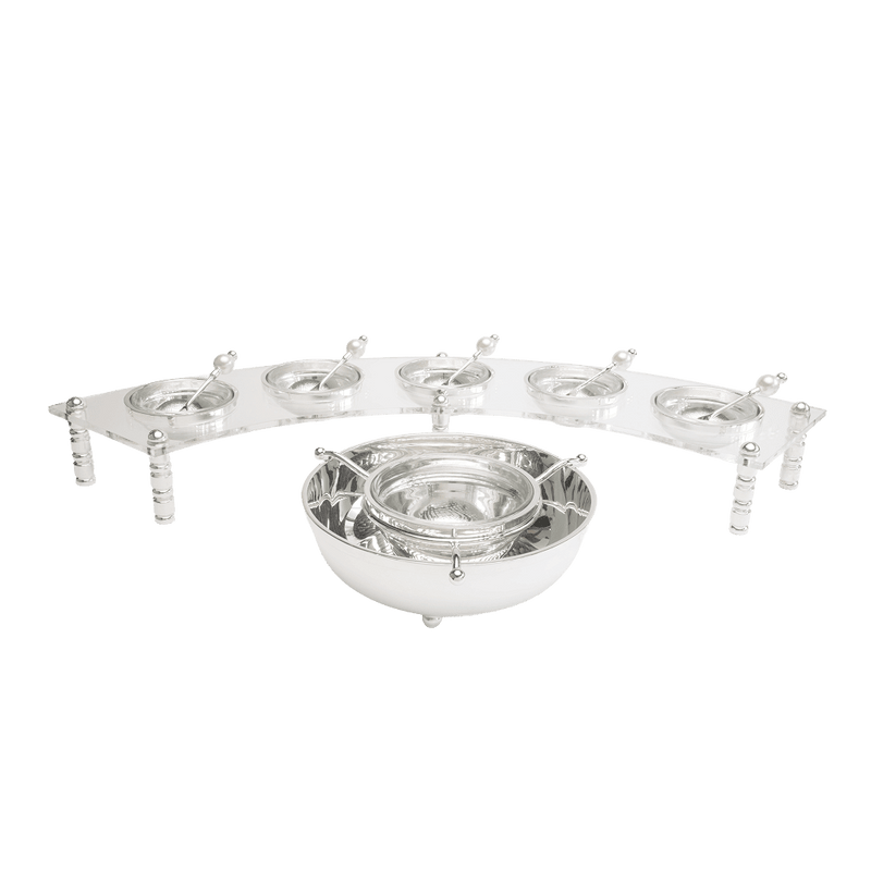 2 Piece Silver-Plated Caviar Serving Set